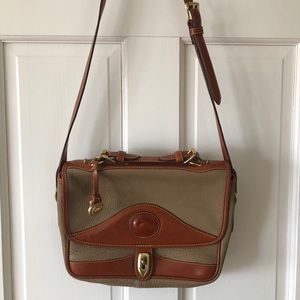 Dooney & Bourke Vintage Carrier Shoulder Bag Taupe